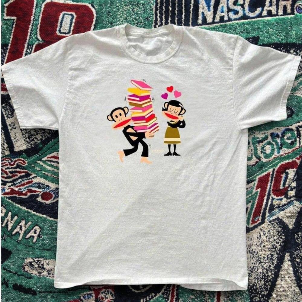 Valentine Cute Cartoon Graphic Tee Quirky Love Illustration T Shirt
